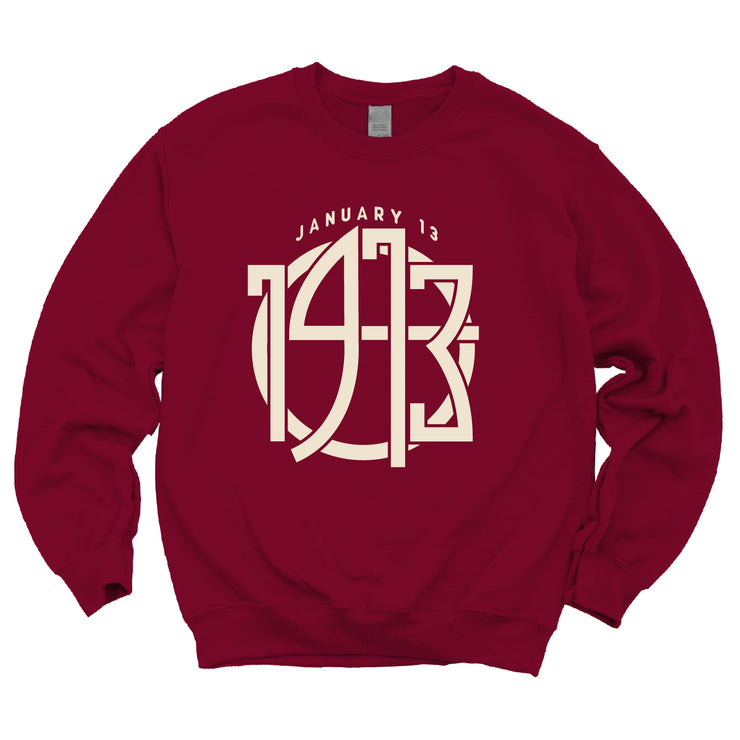 Crimson JPG 1913 Classic Sweatshirt