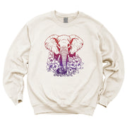 Elephant and Violets Classic Sweatshirt