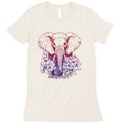 Short Sleeve Elephant and Violets Tee