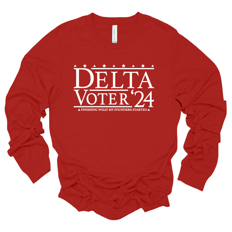 Long Sleeve Delta Voter TShirt