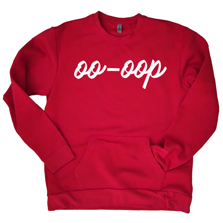 Org Oo-oop Pull Over Pocket Sweatshirt