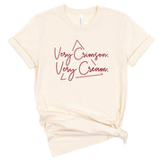 Short Sleeve Very Crimson Very Cream Tee