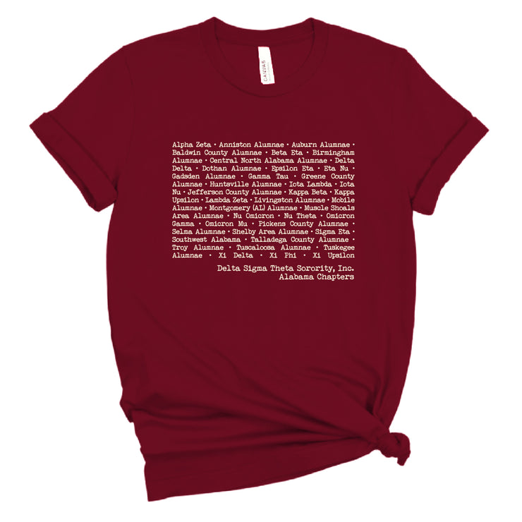 Short Sleeve Alabama DST Chapters Tee