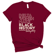 Short Sleeve Delta Women Make Black History Tee