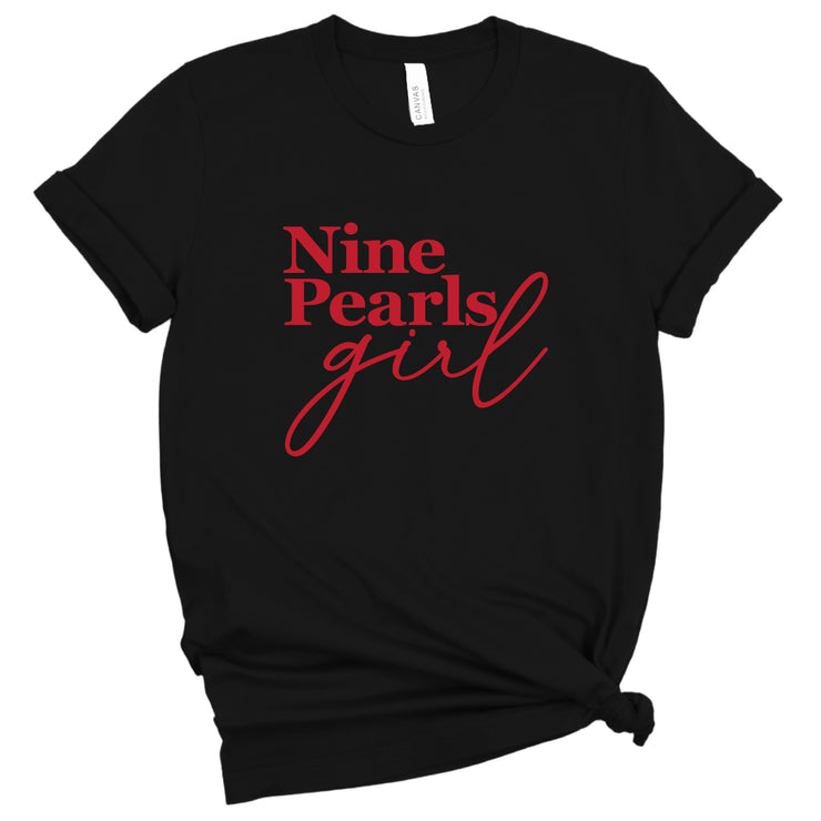 Short Sleeve Nine Pearls Girl Tee