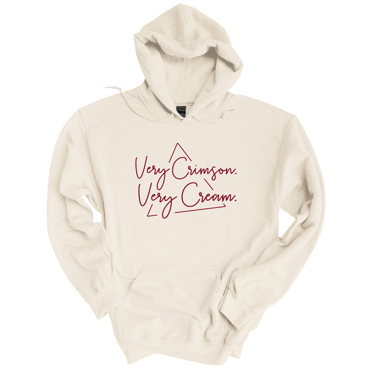 Very Crimson Very Cream Fleece Kanga Hoodie