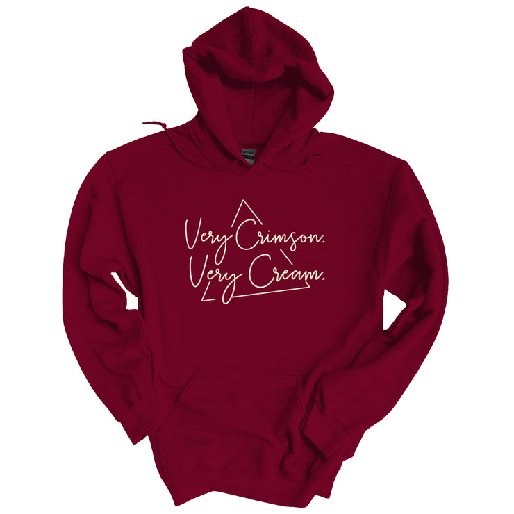 Very Crimson Very Cream Fleece Kanga Hoodie