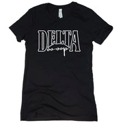 Short Sleeve White AM Delta Tee