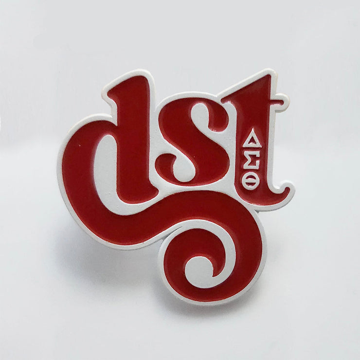 Curly DST Lapel Pin